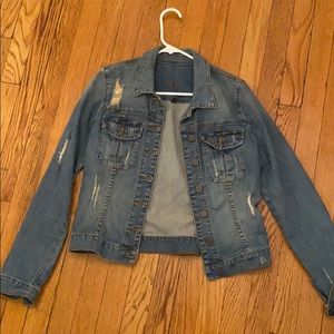 Distressed Jean Jacket